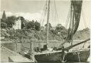 Altefähr - Blick vom Hafen zum Ort - Foto-AK Grossformat