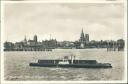 Stralsund - Blick auf Stralsund mit Trajekt - Foto-AK