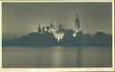 Ansichtskarte - Schwerin - Schloss mit Beleuchtung