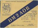 QSL - Funkkarte - DM 2 AOB