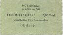 MC Ludwigslust im ADMV der DDR - Eintrittskarte