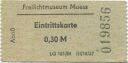 Schwerin - Freilichtmuseum Muess - Eintrittskarte