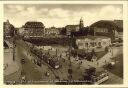 Hamburg - Blick auf Hauptbahnhof mit Bieberhaus und Schauspielhaus - Strassenbahn