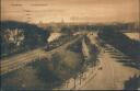 Hamburg - Lombardsbrücke mit Dampf-Lok - Postkarte