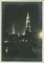 Hamburg im licht - St. Nicolai- und Catharinenkirche - Foto-AK Grossformat