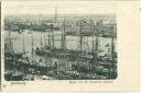 Postkarte - Hamburg - Hafen von der Seewarte aus