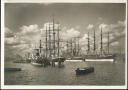 Postkarte - Hamburg - Segelschiff-Hafen