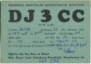 QSL - QTH - Funkkarte - DJ3CC - Hamburg-Bramfeld