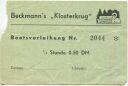 Neukloster Buxtehude - Beckmann's Klosterkrug - Bootsverleihung