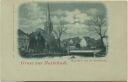 Postkarte - Buxtehude - Moorthor mit St. Petrikirche