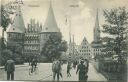 Postkarte - Lübeck - Holstentor - Verlag Hugo Meyer Lübeck