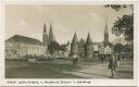 Lübeck - Holstentorplatz und Reichsbank - Foto-AK