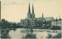 Postkarte - Lübeck - Mühlenteich - Dom
