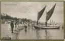 Postkarte - Ostseebad Niendorf - Strand - Segelboot