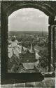 Lübeck - Blick vom Aussichtsturm St. Petri auf das Holstentor - Foto-AK