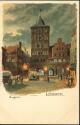 Lübeck - Künstlerkarte - Burgthor