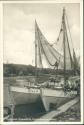 Eckernförde - Fischerboote im Hafen - Foto-AK