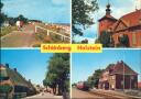 Ansichtskarte Grossformat - Schönberg Holstein - Kirche - Strassenansicht - Bahnhof - Strand