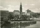 Kiel - Rathaus und Stadttheater - Foto-AK Grossformat