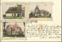 Postkarte - Kirchwalsede - Pfarrhaus - Kirche