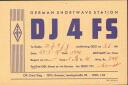 QSL - Funkkarte - DJ4FS