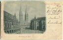 Postkarte - Bremen - Marktplatz mit Dom