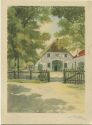 Postkarte - Niedersachsenhaus - Künstlerkarte signiert A. Höfer 1942