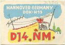 QSL - Funkkarte - DJ4NM - Hannover - 1959
