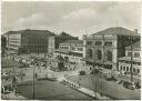 Hannover - Blick auf den Ernst August Platz mit Hauptbahnhof und Postamt - Foto-AK