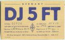 Funkkarte - DJ5FT - Nienburg/Weser