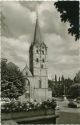 Herford - Münsterturm mit Rathaustreppe - Foto-AK 50er Jahre
