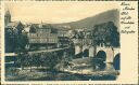 Ansichtskarte - Hannoversch-Münden - Blick auf alte Werrabrücke und Dielengraben