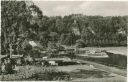 Karlshafen - Blick von der Kurpromenade zum Hugenottenturm - Foto-AK