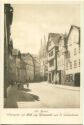 Kassel - Schäfergasse mit Blick auf Pferdemarkt und St. Martinstürme - Foto-AK