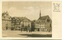 Kassel - Marställer Platz mit Blick auf Brüderkirche - Foto-AK