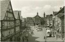 Eschwege - Marktplatz mit altem Rathaus - Foto-AK 60er Jahre