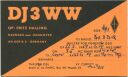 QSL - Funkkarte - DJ3WW - 37574 Einbeck-Naensen - 1959