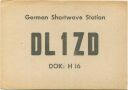 QSL - Funkkarte - DL1ZD - Boffzen - 1958