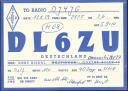 QSL - Funkkarte - DL6ZU