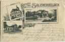 Postkarte - Salzderhelden - Bahnhof - Kirche