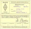 QSL - Funkkarte - Mitgliedsausweis - unterschrieben Picolin - 1963
