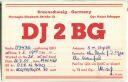 Funkkarte - DJ2BG - Braunschweig