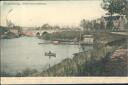 Postkarte - Magdeburg - Winter-Hafen-Zollbrücke