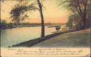 Magdeburg - Blick auf die Elbe vom Stadtpark aus - Postkarte
