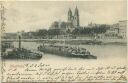 Postkarte - Magdeburg - Dom und Elbe