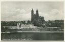 Magdeburg - Blick von der Elbe auf den Dom - Foto-AK