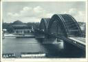 Düsseldorf - Rheinbrücke - Planetarium - AK-Grossformat