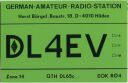 QSL - QTH - Funkkarte - DL4EV - Hilden