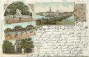 Postkarte - Düsseldorf - Kriegerdenkmal - Rheinbrücke