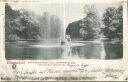 Postkarte - Düsseldorf - Jägerhofallee - Springbrunnen